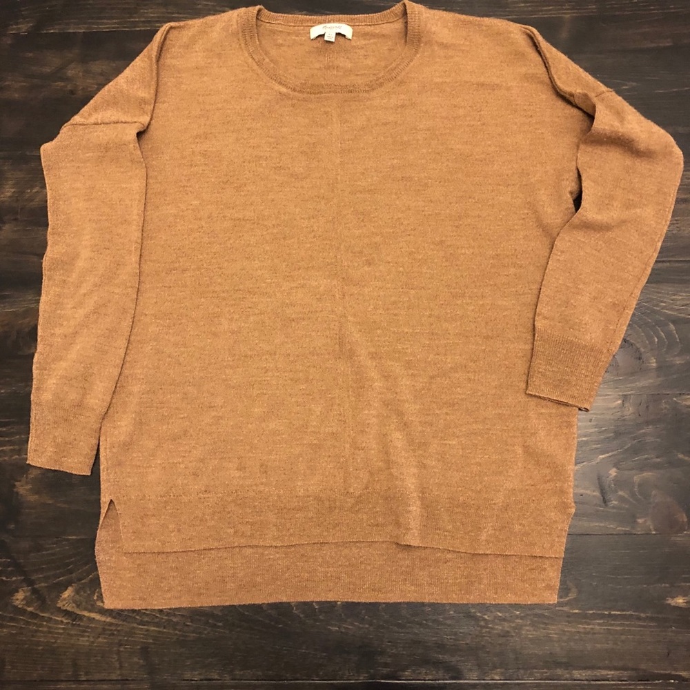 Madewell merino wool sweater camel color